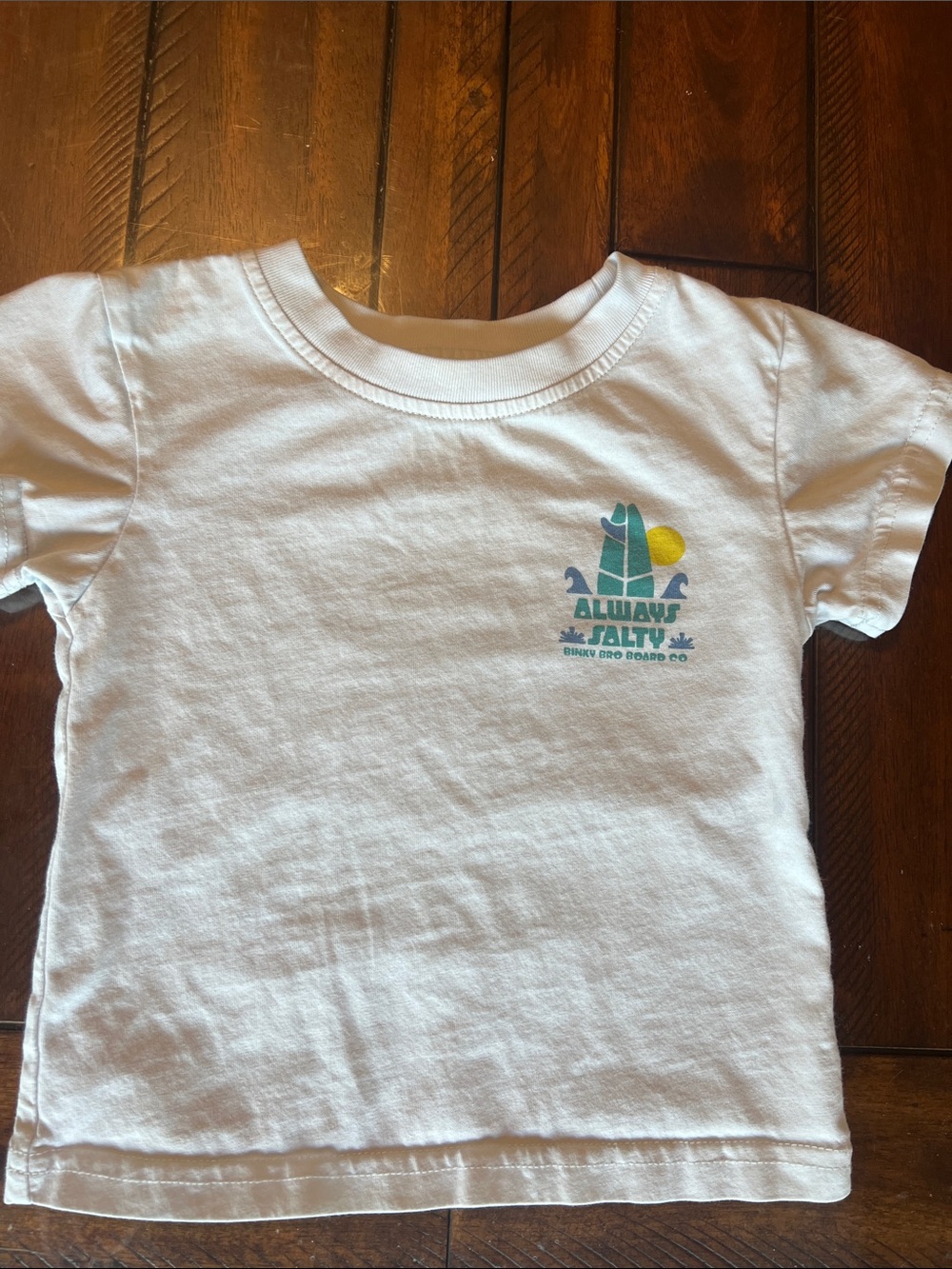 Binky Bro Always Salty White Kids Graphic Tee